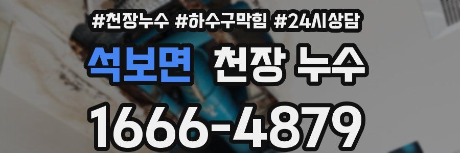 석보면 천장 누수