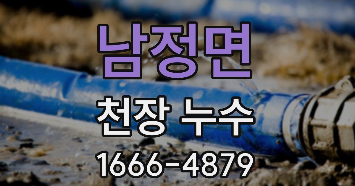 남정면 천장 누수