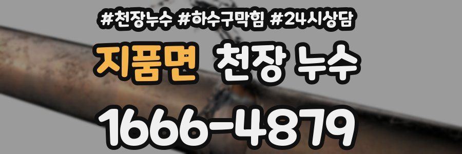 지품면 천장 누수