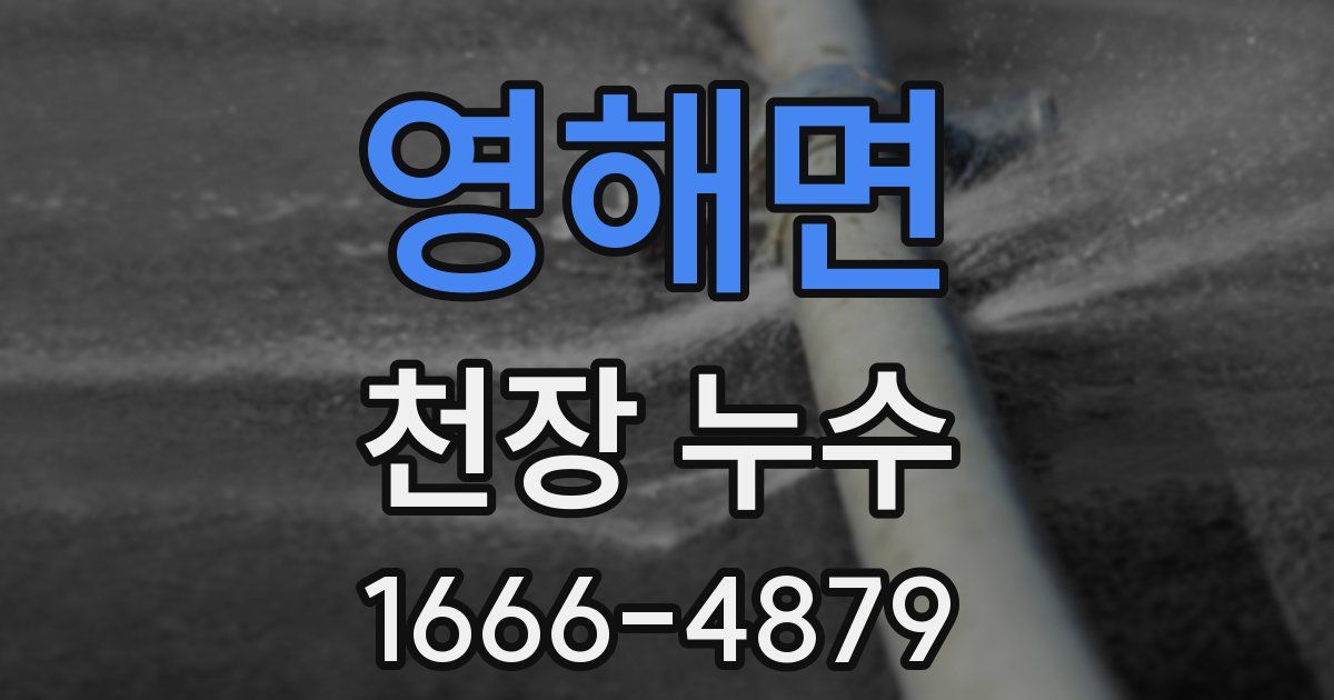 영해면 천장 누수