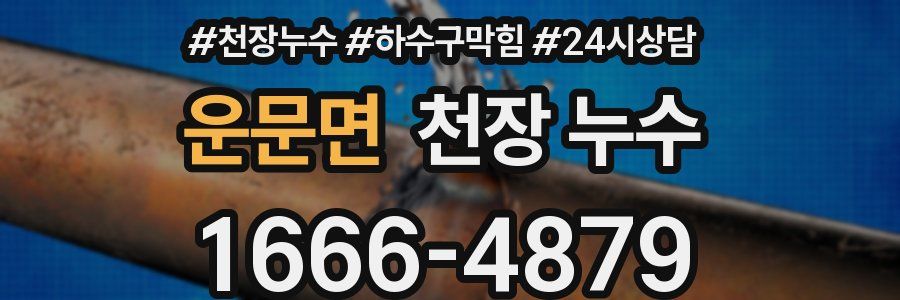 운문면 천장 누수