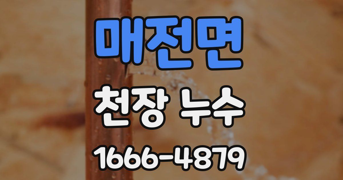 매전면 천장 누수