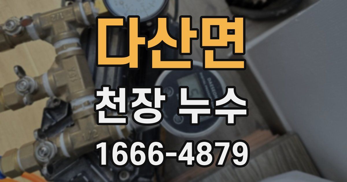 다산면 천장 누수