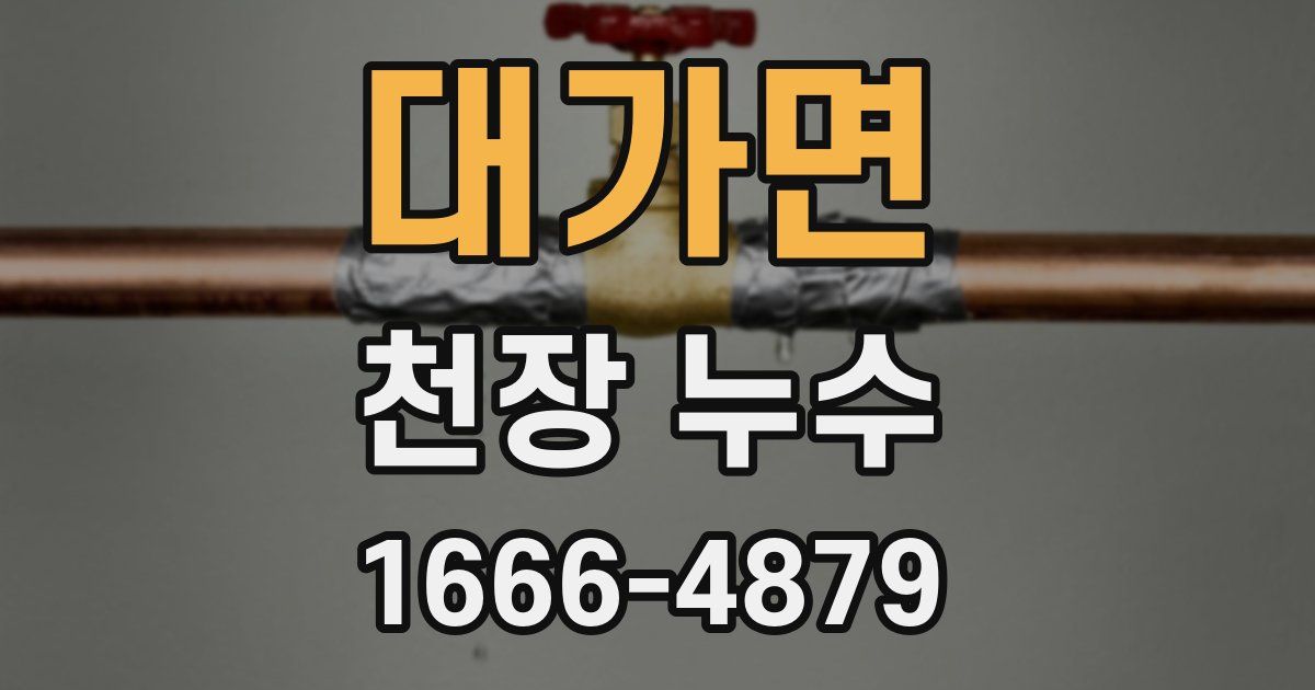 대가면 천장 누수