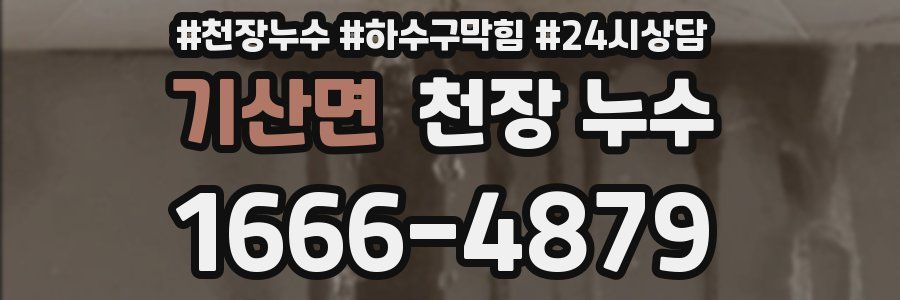 기산면 천장 누수