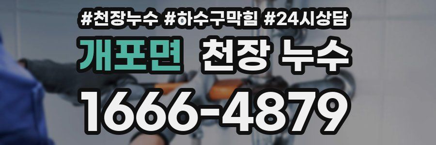 개포면 천장 누수