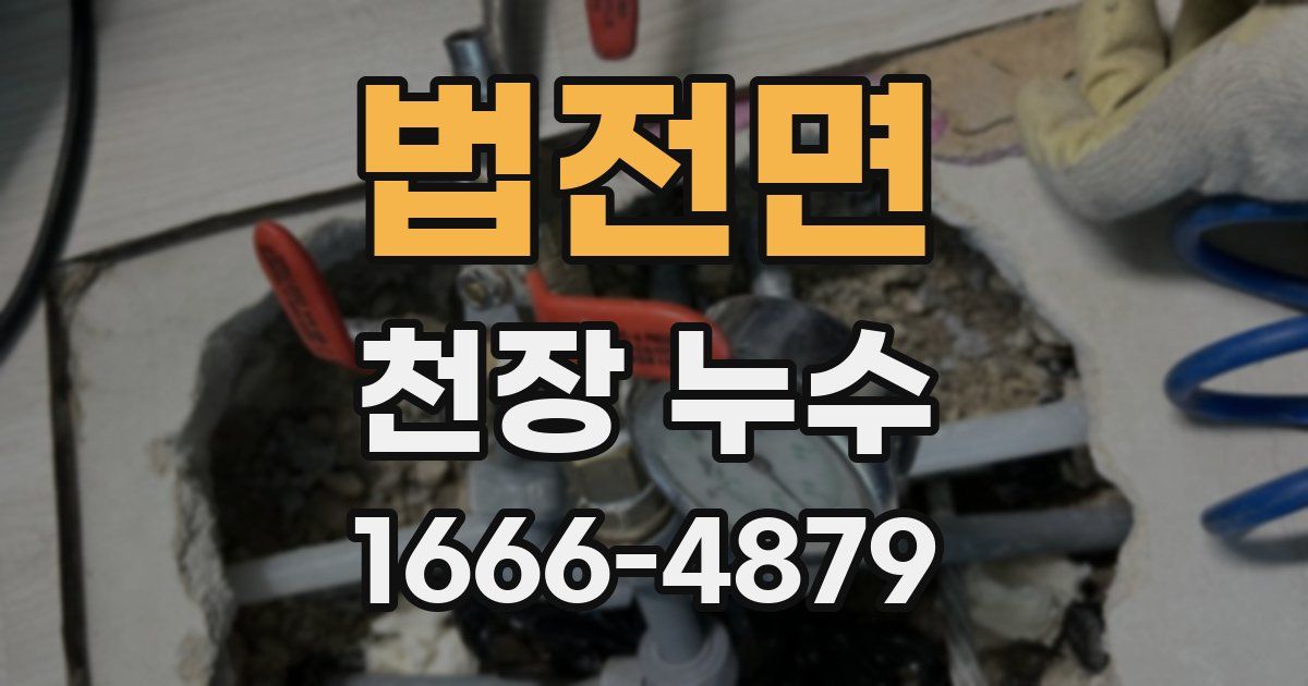 법전면 천장 누수