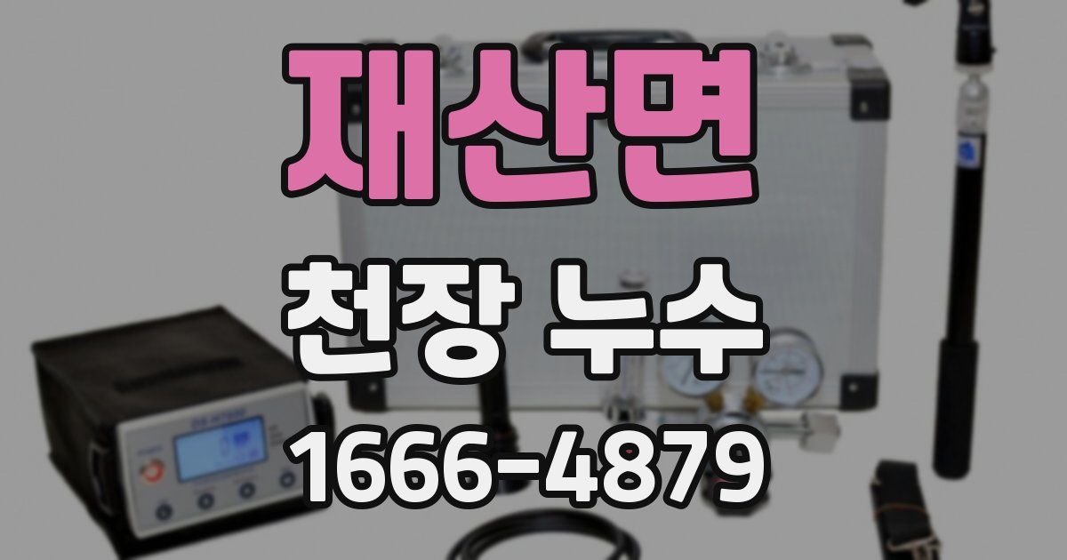 재산면 천장 누수