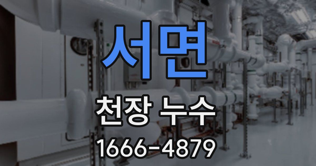 서면 천장 누수