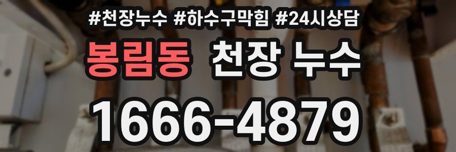 봉림동 천장 누수