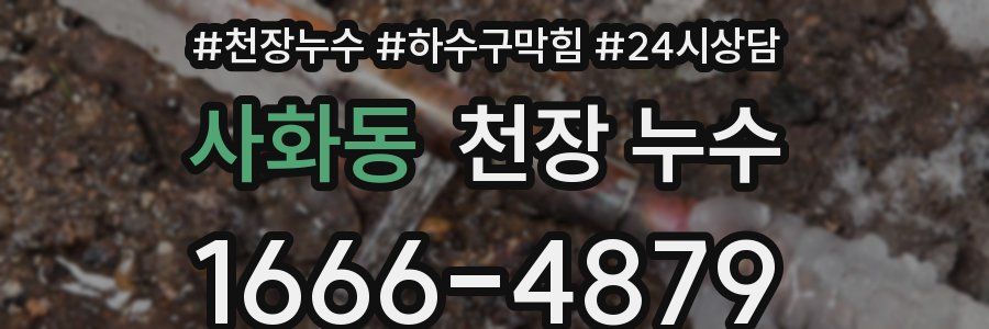 사화동 천장 누수