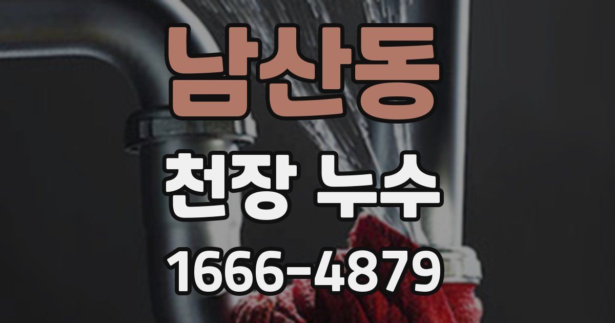 남산동 천장 누수