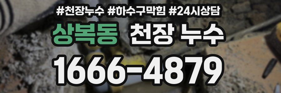 상복동 천장 누수