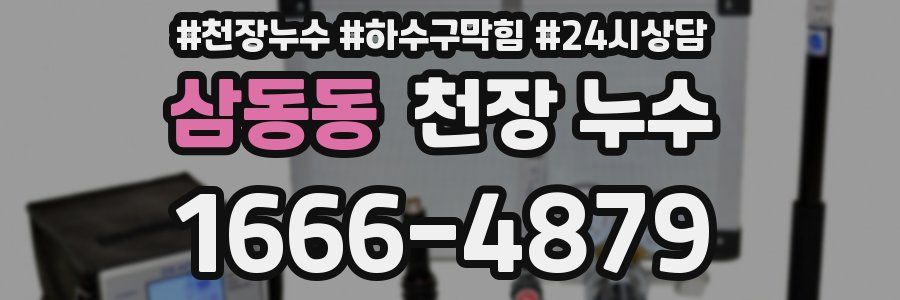 삼동동 천장 누수