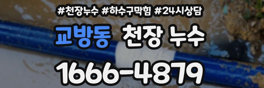 교방동 천장 누수