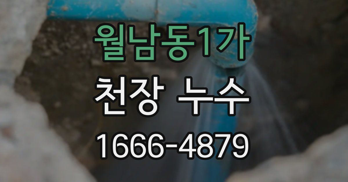 월남동1가 천장 누수