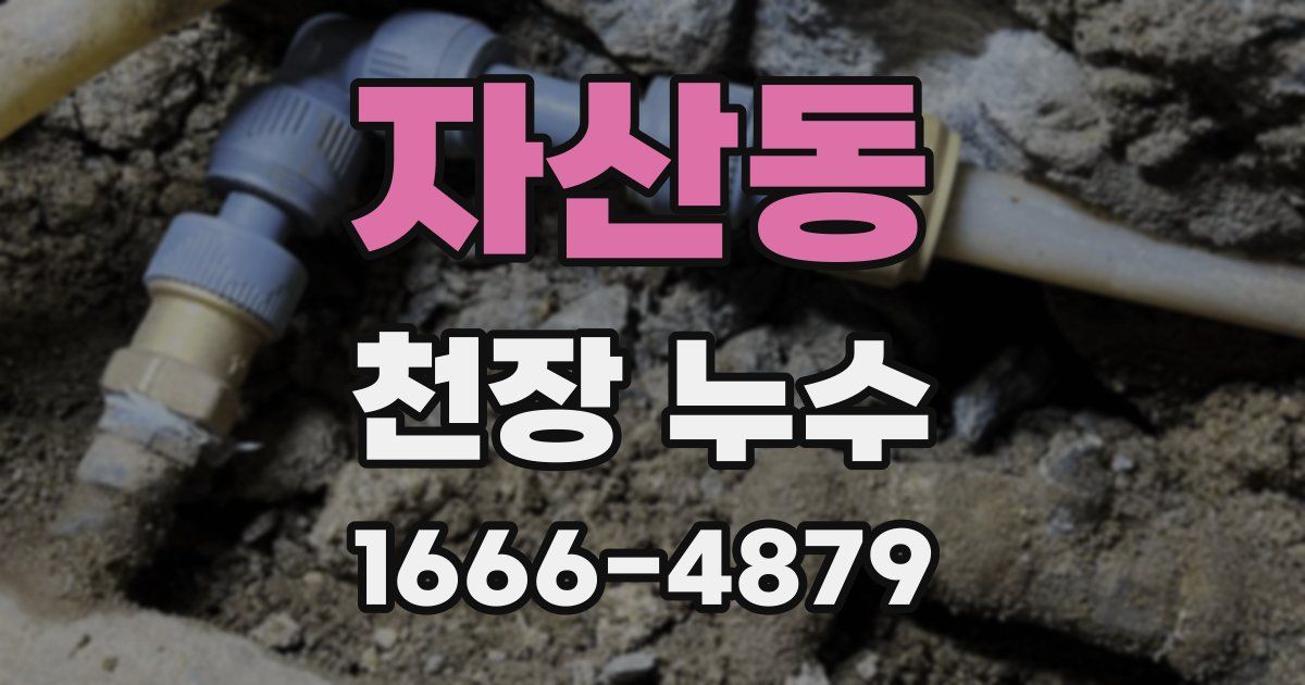 자산동 천장 누수