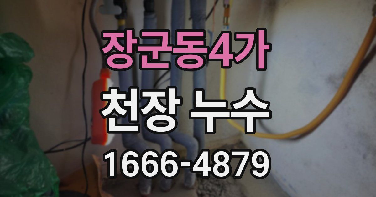 장군동4가 천장 누수