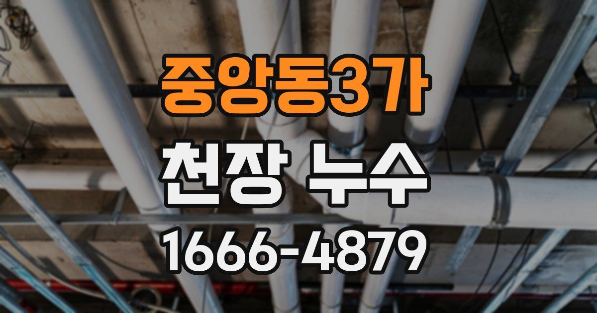 중앙동3가 천장 누수