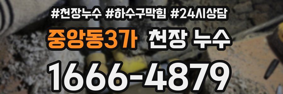 중앙동3가 천장 누수