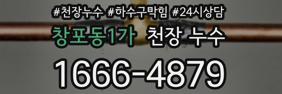 창포동1가 천장 누수