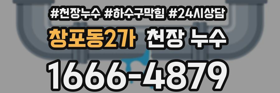 창포동2가 천장 누수
