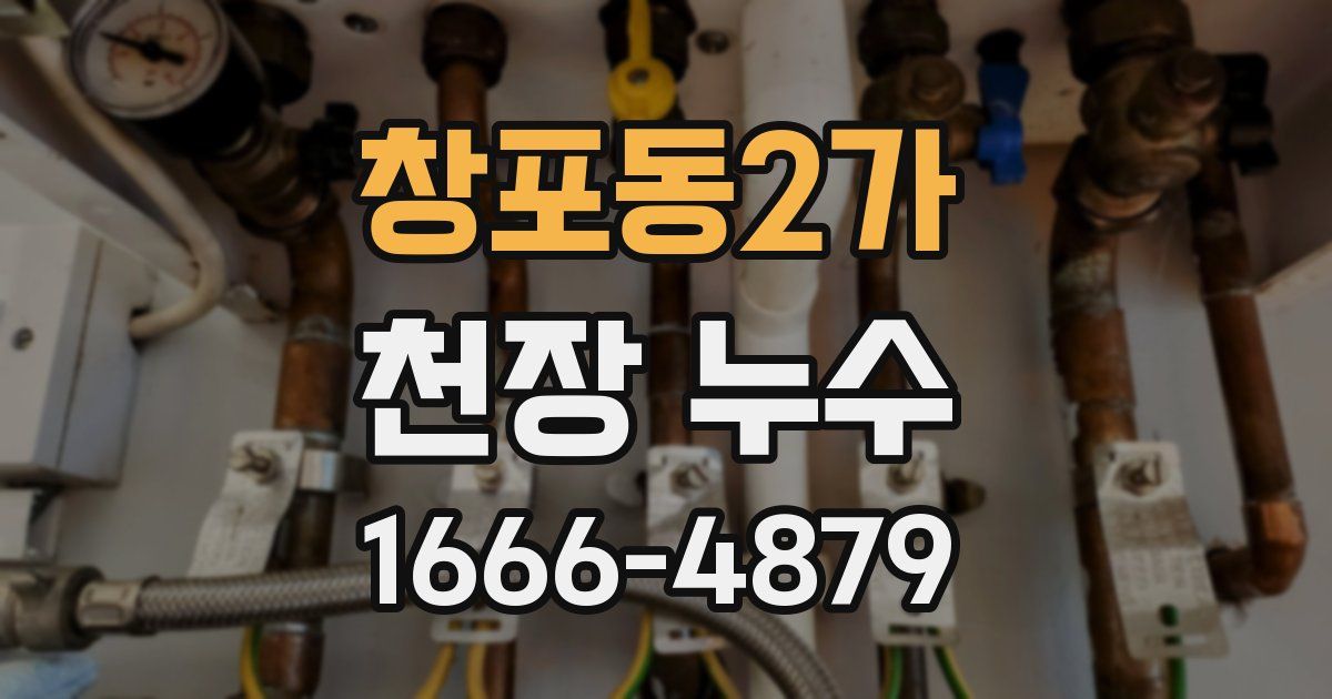 창포동2가 천장 누수