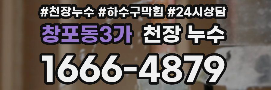 창포동3가 천장 누수