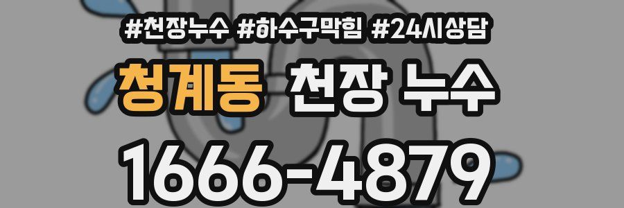 청계동 천장 누수