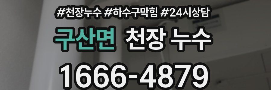 구산면 천장 누수