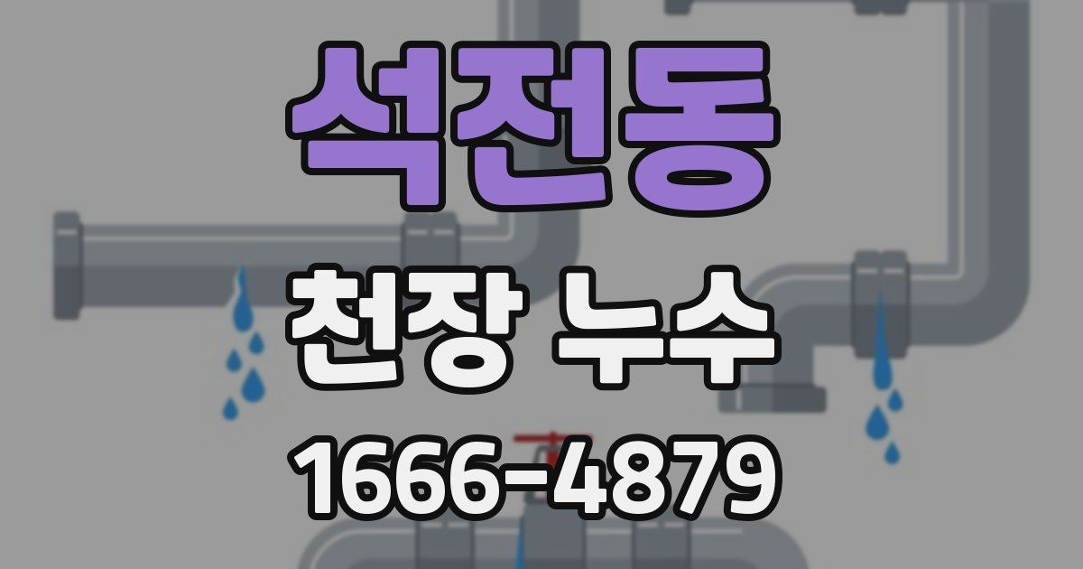 석전동 천장 누수