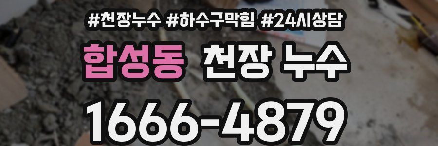 합성동 천장 누수