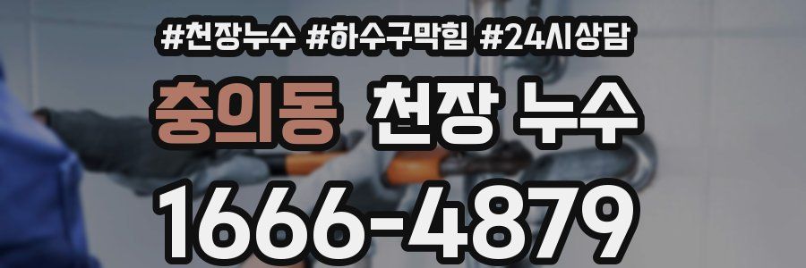 충의동 천장 누수