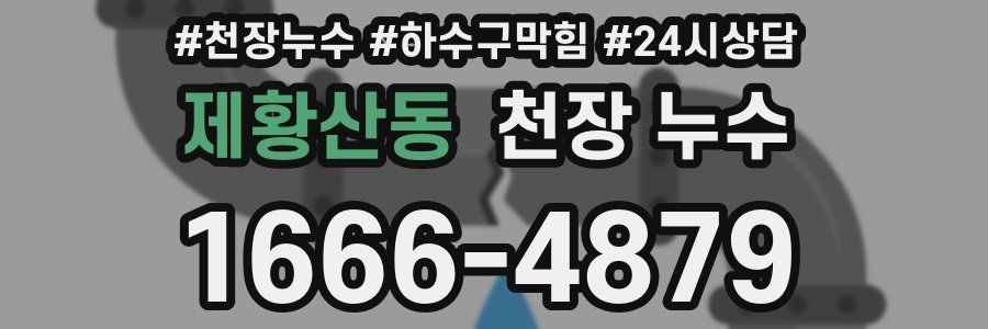 제황산동 천장 누수