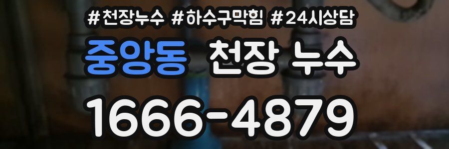 중앙동 천장 누수