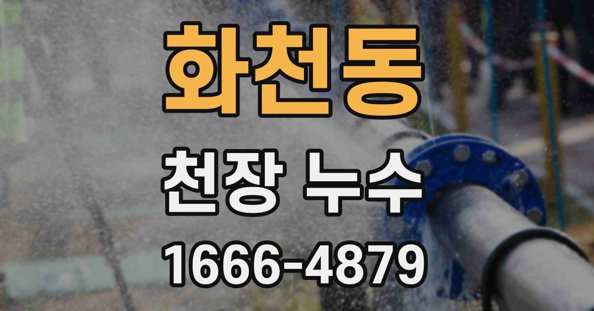 화천동 천장 누수