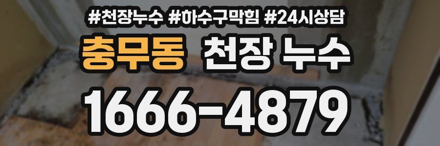 충무동 천장 누수