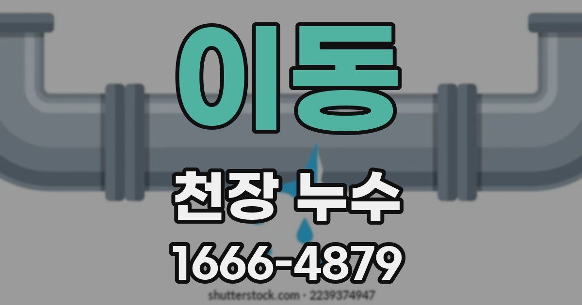 이동 천장 누수