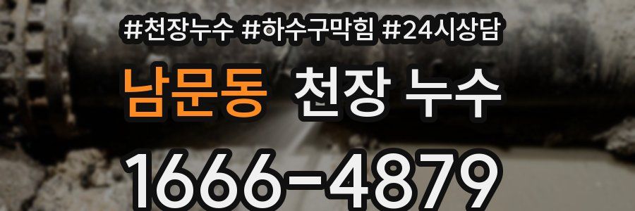 남문동 천장 누수