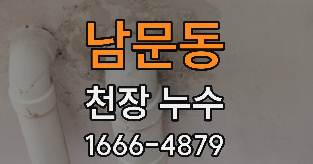 남문동 천장 누수