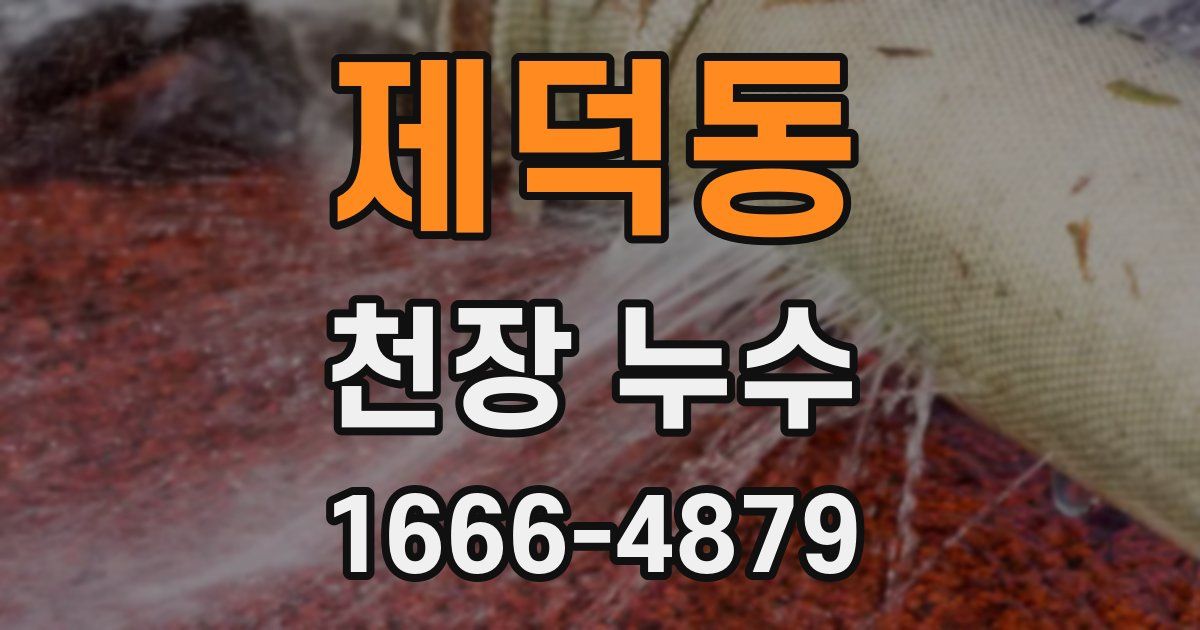 제덕동 천장 누수