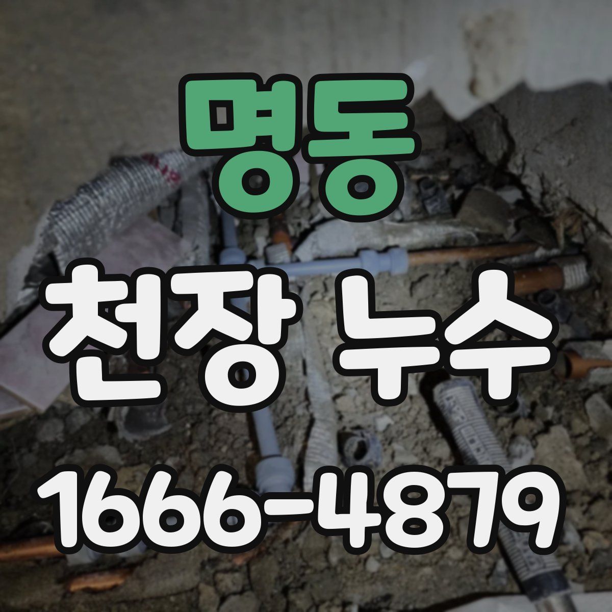 명동 천장 누수