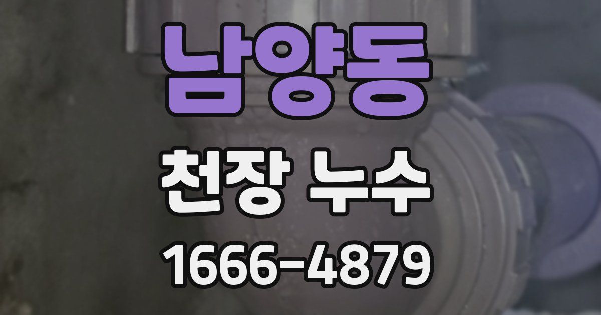 남양동 천장 누수