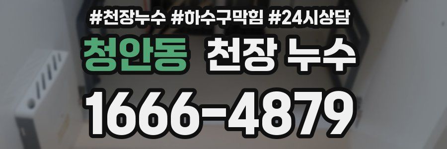 청안동 천장 누수