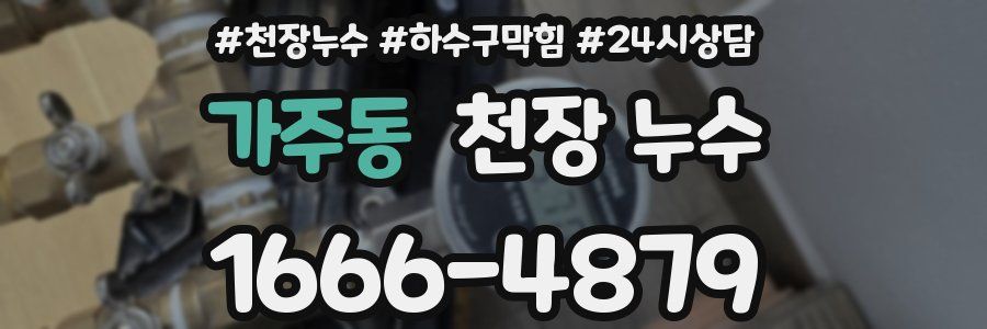 가주동 천장 누수