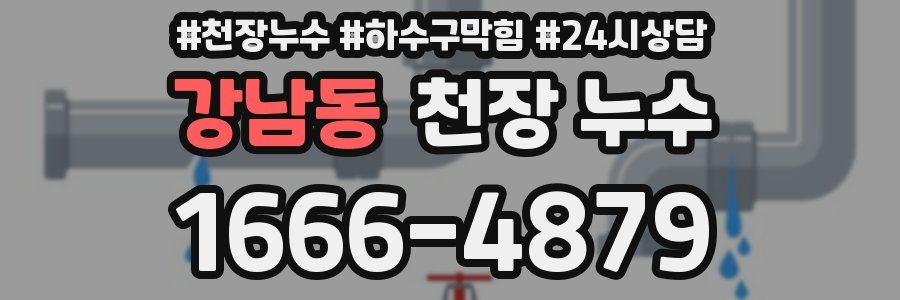 강남동 천장 누수