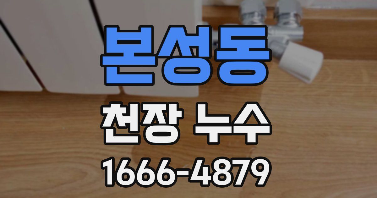 본성동 천장 누수