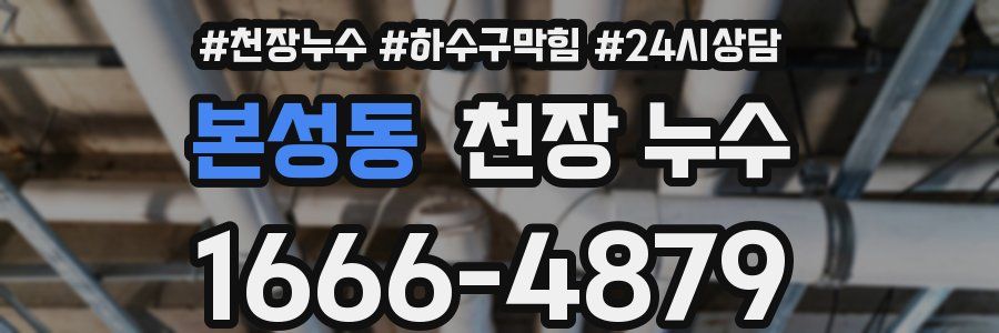 본성동 천장 누수
