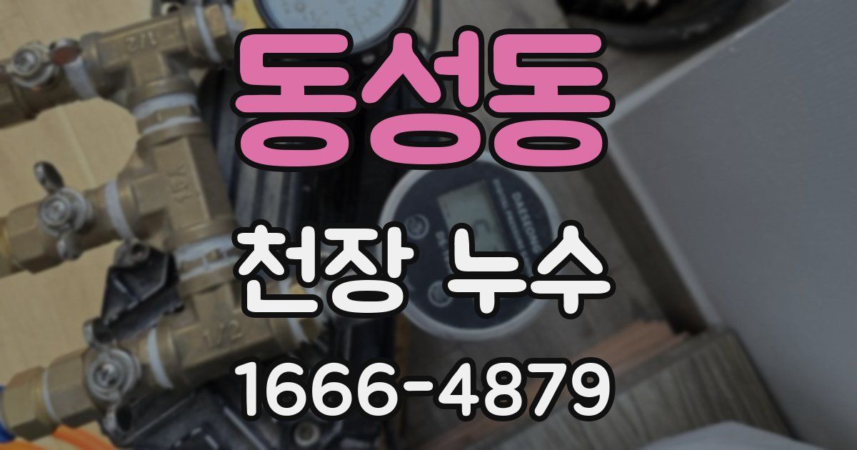 동성동 천장 누수