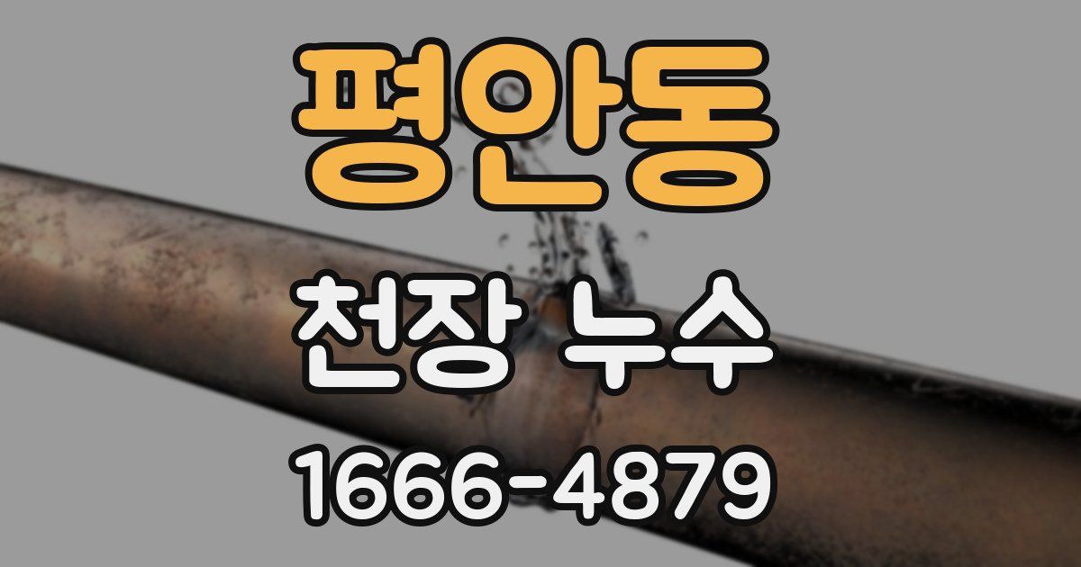 평안동 천장 누수